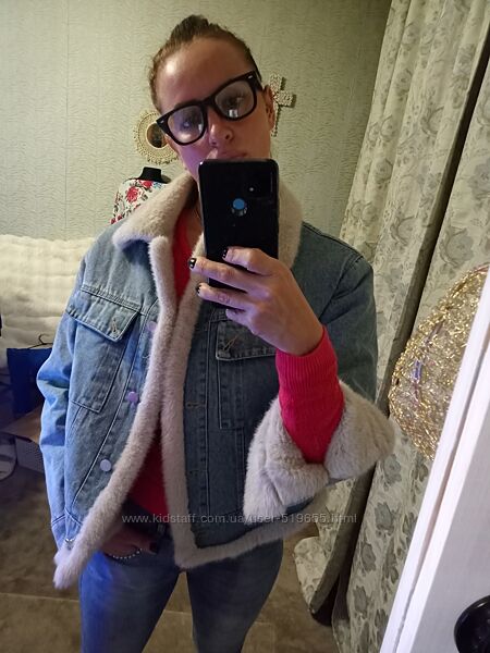 Брендові хутряні  імітація норки джинсові курточки JUICE COUTURE