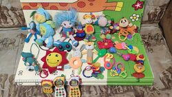 Погремушки, грызунки, брязкальця. Ночник музык. Фигурки playgo, Chicco, Sim