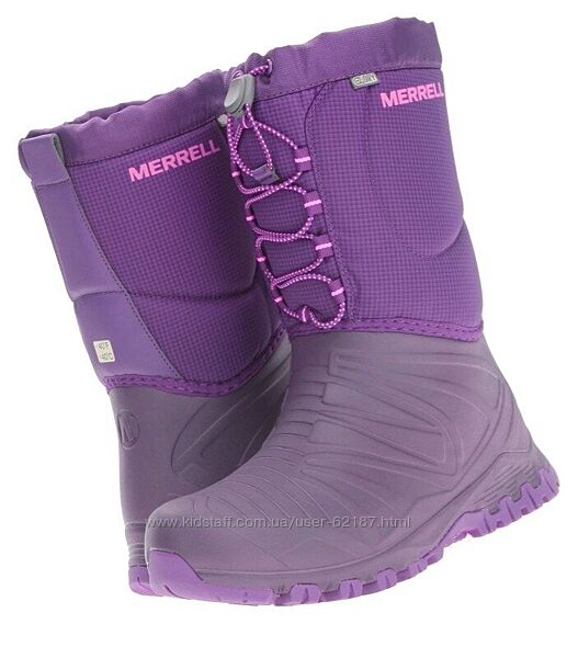 нові в коробці теплі водонепроникні зимові чобітки Merrell 29 європ.