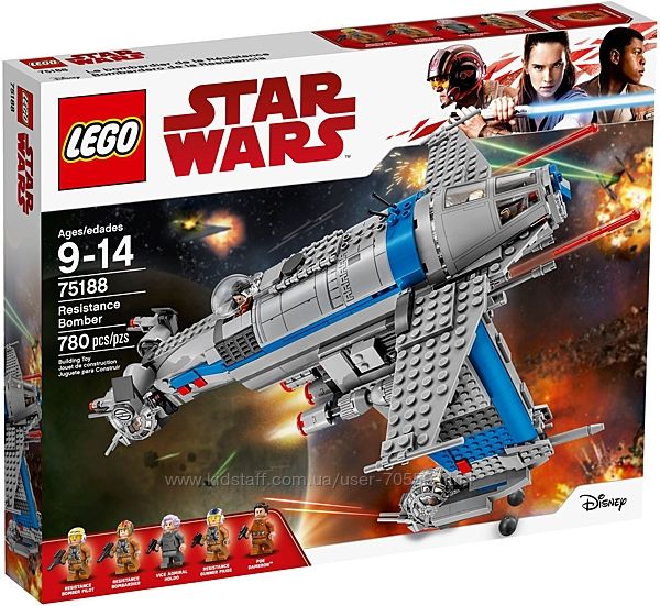 Lego Star Wars 75188 Бомбардировщик сопротивления