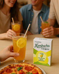 Комбуча з пробіотиками TEAZEN корейський швидкорозчинний напій 10 саше