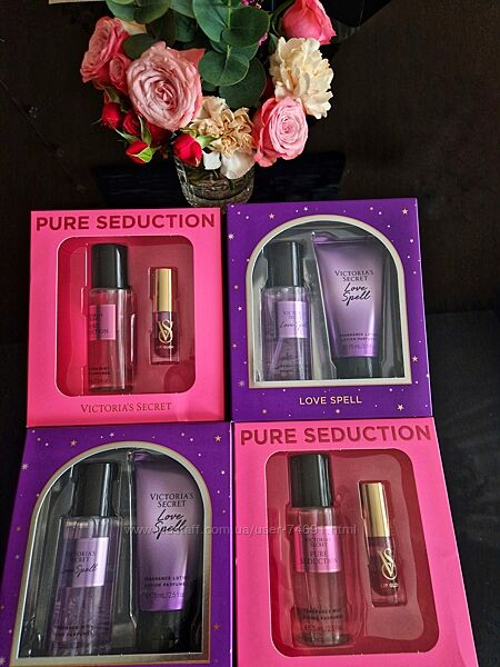 Чарівні подарункові набори VS, LOVE SPELL, PURE SEDUCTION
