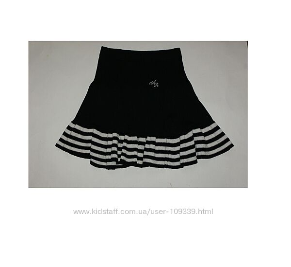Юбка на девочку, вязаный трикотаж