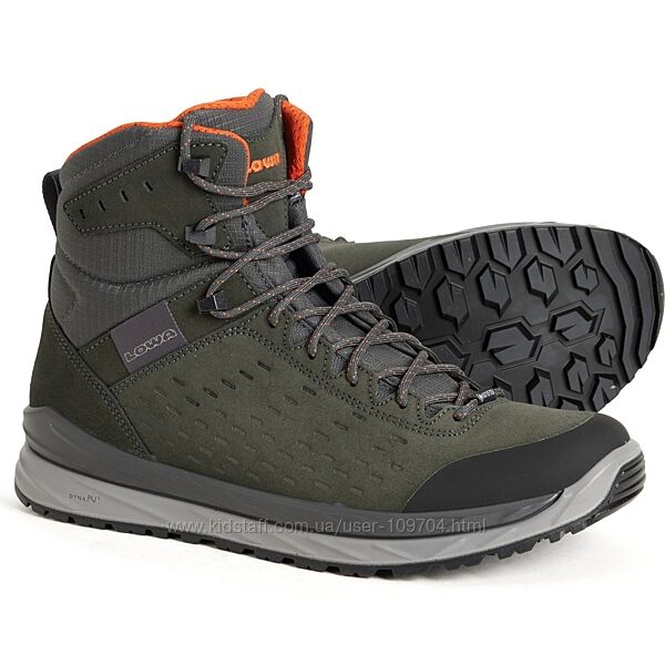 Непромокаемый ботинок кожа Lowa Malta GTX Gore-Tex Mid Hiking Оригинал
