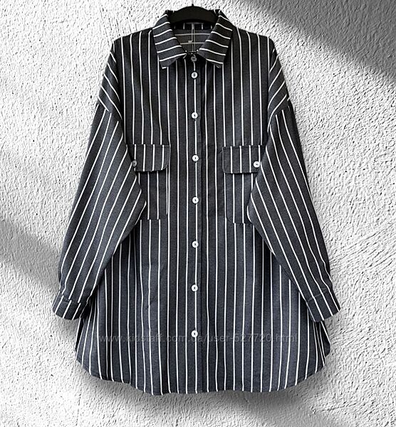 Жіноча довга сорочка, оверсайз, батал, супербатал, женская длинная рубашка