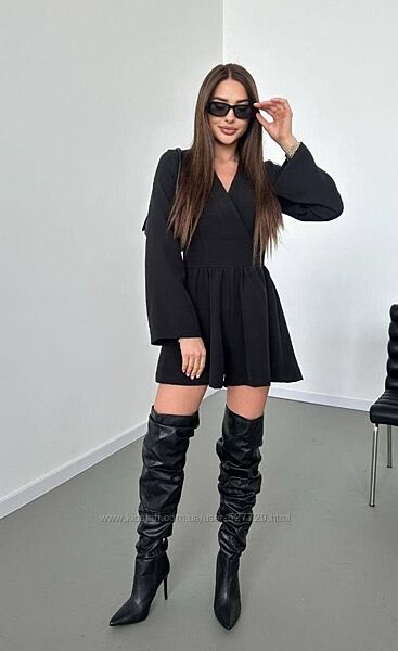 Жіночий комбінезон, ромпер, комбінезон з спідницею-шортами, 42/44