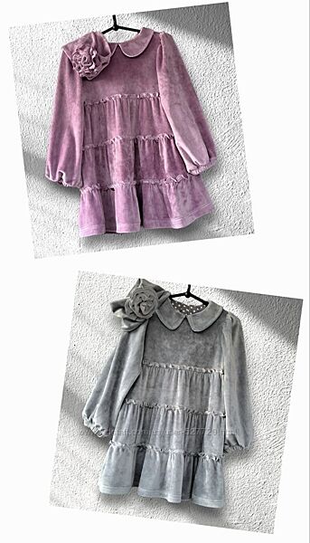 Сукня для дівчаток велюрова Suzie, велюровое платье для девочек, див. заміри