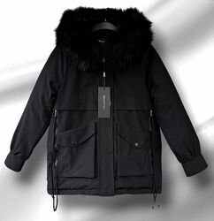 Жіноча зимова куртка, парка, єврозима, холодна весна-осінь, оверсайз