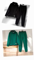 Жіночий теплий трикотажний костюм, прогулянковий, кофта та штани