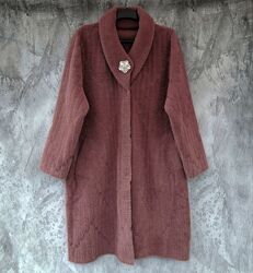 Альпака подовжена жіноча, жіночий теплий кардиган, розмір єдиний, див. заміри