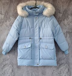 Зимова куртка для дівчинки, S, M, XL, орієнтовно на зріст 128/134, 134/140