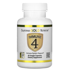 California Gold Nutrition, Immune4, средство для укрепления иммунитета, 60