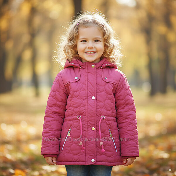 Демі куртка для дівчинки, розміри 4, 9 років. Є нюанс