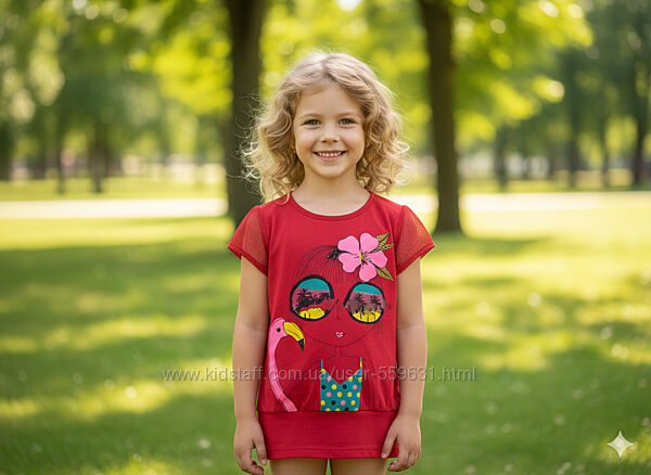 Туніка для дівчинки на 5, 6, 7, 8 років. Туреччина