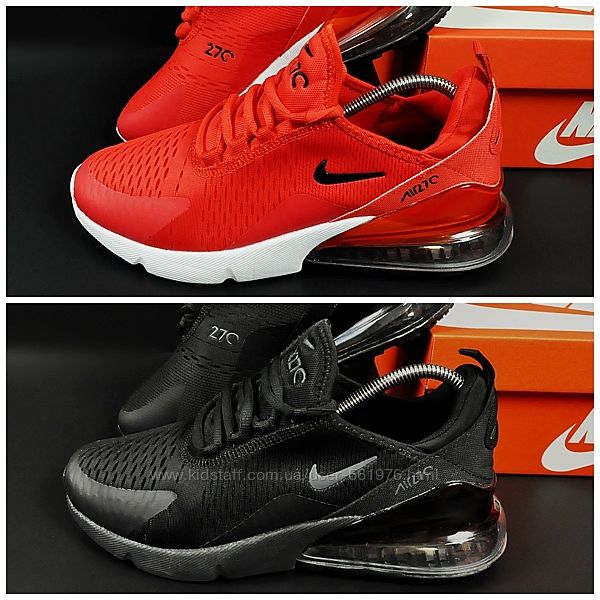 Кроссовки Nike Air Max 270 р. 41-46 красные и черные новинка н