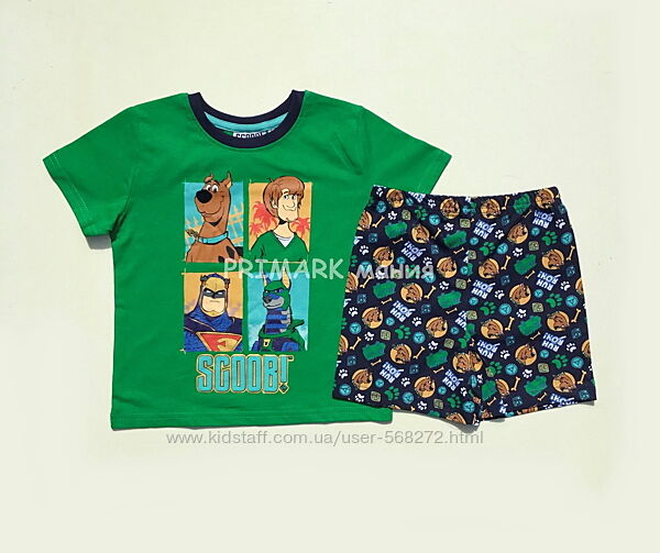Трикотажная пижама для мальчика 2-6 лет Скуби Ду Primark