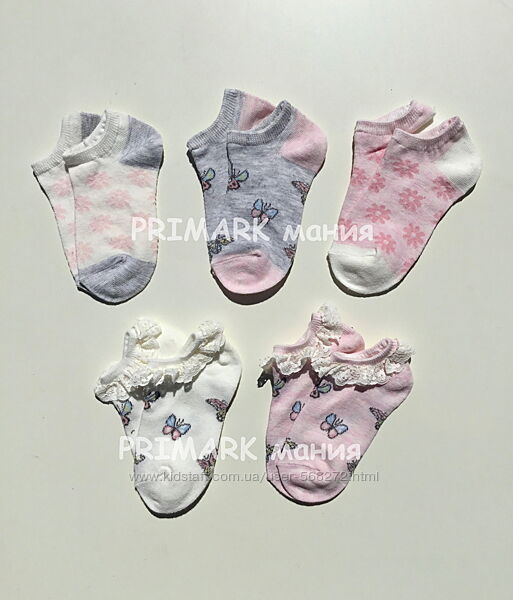 Низкие носки для девочки Primark