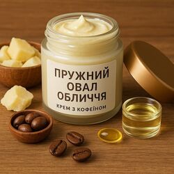 Крем антивіковий  з кофеїном. Ручна робота.