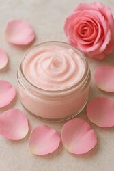 Гідратуючий антивіковий крем з гідролатом троянди та шовком