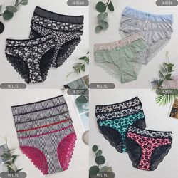 5шт/уп S, M, L, XL, 2XL Nicoletta мереживні 36 моделей труси сліпи