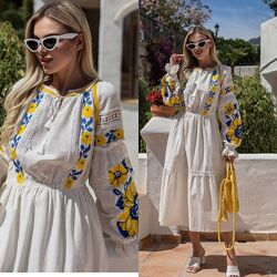 S, M, L сукня з вишивкою вишиванка