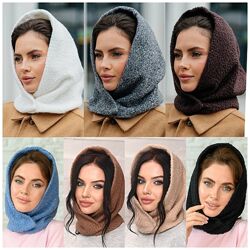 Капор з тканини букле 7 кольорів