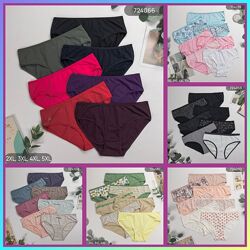 7 шт АКЦІЯ на тижневки 2XL-5XL БАТАЛ Труси трусики недельки Nicoletta