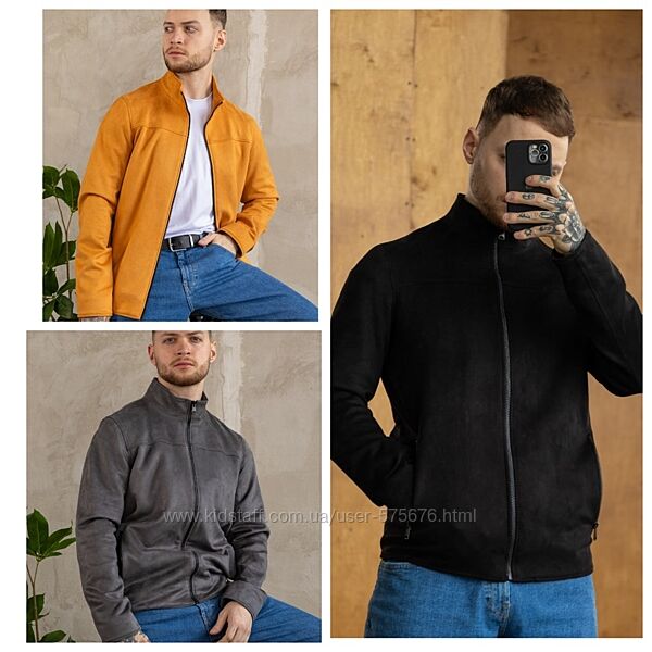 s, m, l, xl, xxl куртка замш на дайвінгу