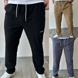 р. 46 до 56р. Чоловічі штани, льон-шовк