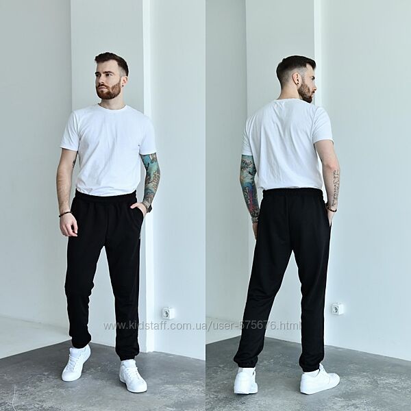 р. 48 до 62р. Чоловічі штани, в низу на резинці, двонитка