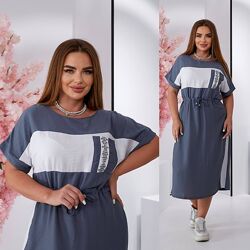 48-50, 52-54, 56-58 сукня з льону