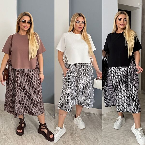 48-52, 54-58, 60-64 сукня вільного крою в стилі бохо 