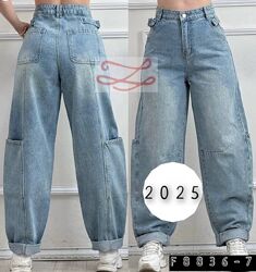 25,26,27,28,29,30 Жіночі джинси джинси BAGGI блакитні літні