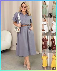 р.50 до 60р. Сукня штапель з пояском