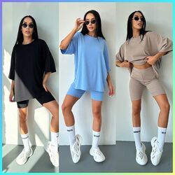 42-44, 46-48 Базовий якісний костюм-двійка рубчик