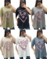 46-50,52-56,56-60 футболка 3 принта оверсайз котон