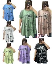 54-56,58-60,62-64 футболка подовжена супер батал котон