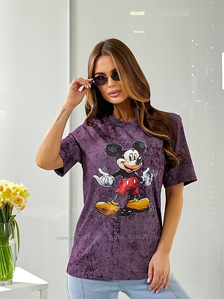 футболка оверсайз Туреччина Великий вибір Хіт сезону з накатом ОГ до 94 см