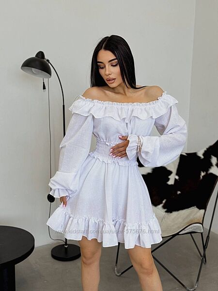 S/M , M/L легка сукня американський жатий креп