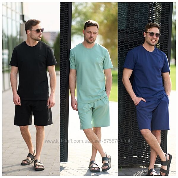 S до 3XL Костюм чоловічий лакоста з вишитим лого лакоста піке