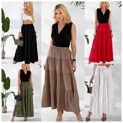 42-44, 46-48 спідниця льон жатка