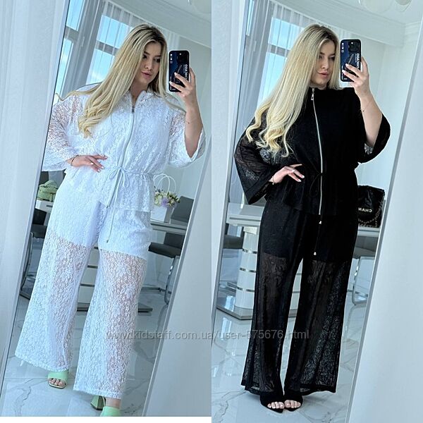 р.50 до 64р. Костюм трійка кімоно, футболка, брюки-шорти