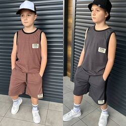 р.134 до 164р. Літній комлект майка та шорти мустанг