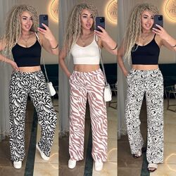 42-44, 46-48, 50-52 Стильні літні штани палаццо, софт