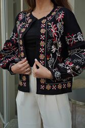 S, M, L Жакет вишитий без застібок Туреччина