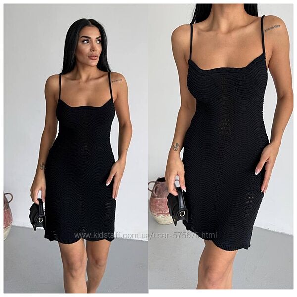 Трикотажна сукня міні з м´якого та приємного на дотик трикотажу