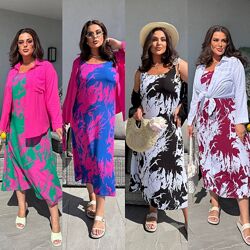 р.48 до 62р. Костюм сукня та сорочка штапель