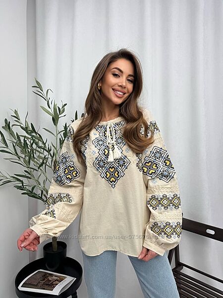 S, M, L блуза вишиванка