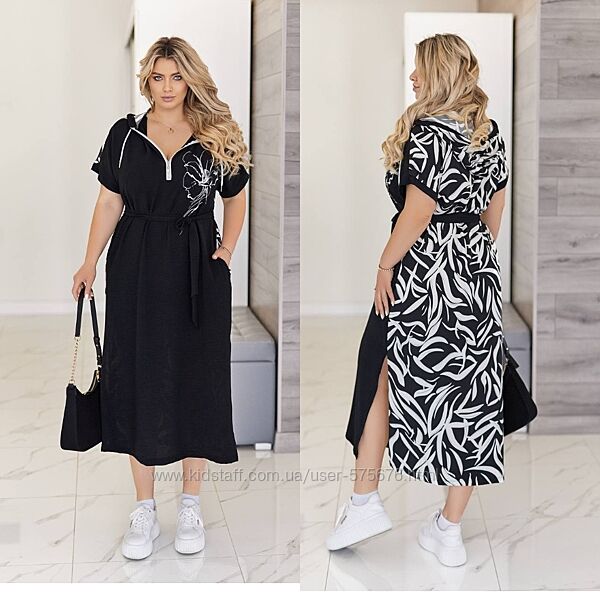 50-52, 54-56, 58-60, 62-64 сукня софт та американський креп