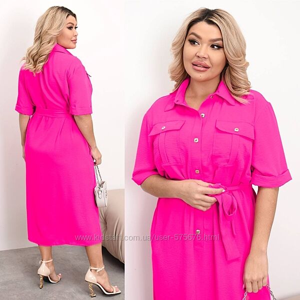 р.50 до 62р. Сукня американський креп жатка